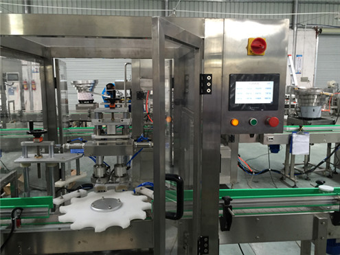 glass jars double heads vacuum capping machine automatic rotary cappe4