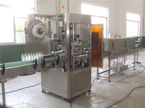 shrink sleeve labeling machine with steam shrink tunnel generator for plastic